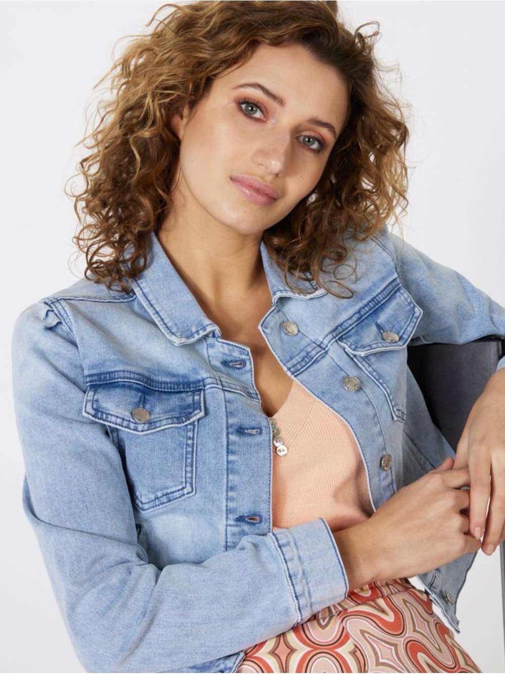 ESQUALO Light Wash Denim Jacket